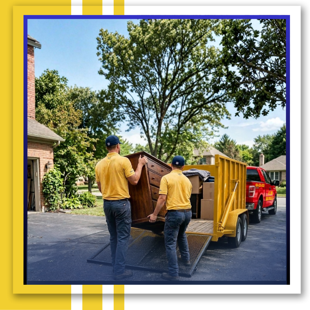 All gone pick up car parked outside