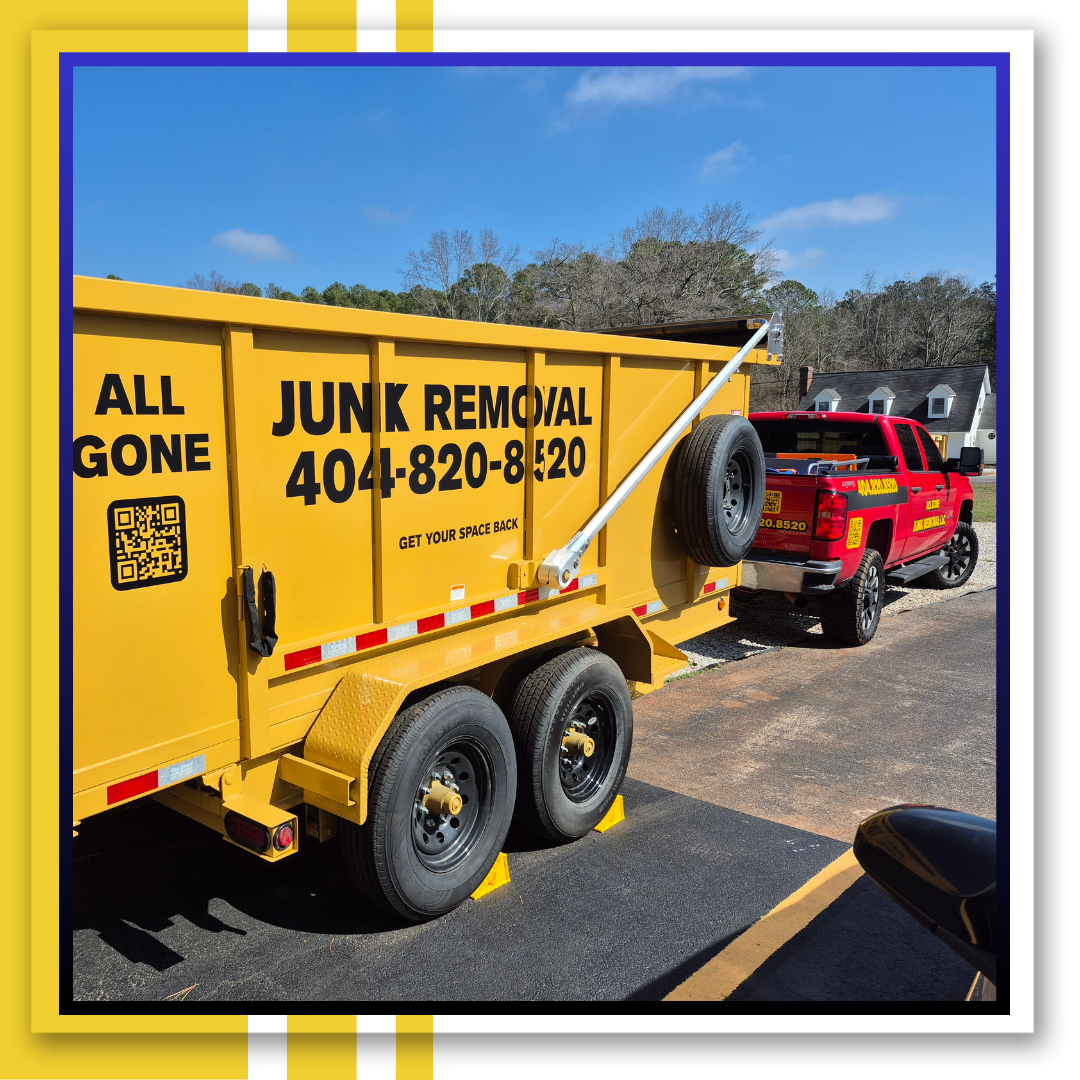 garbage trailer with pick up car