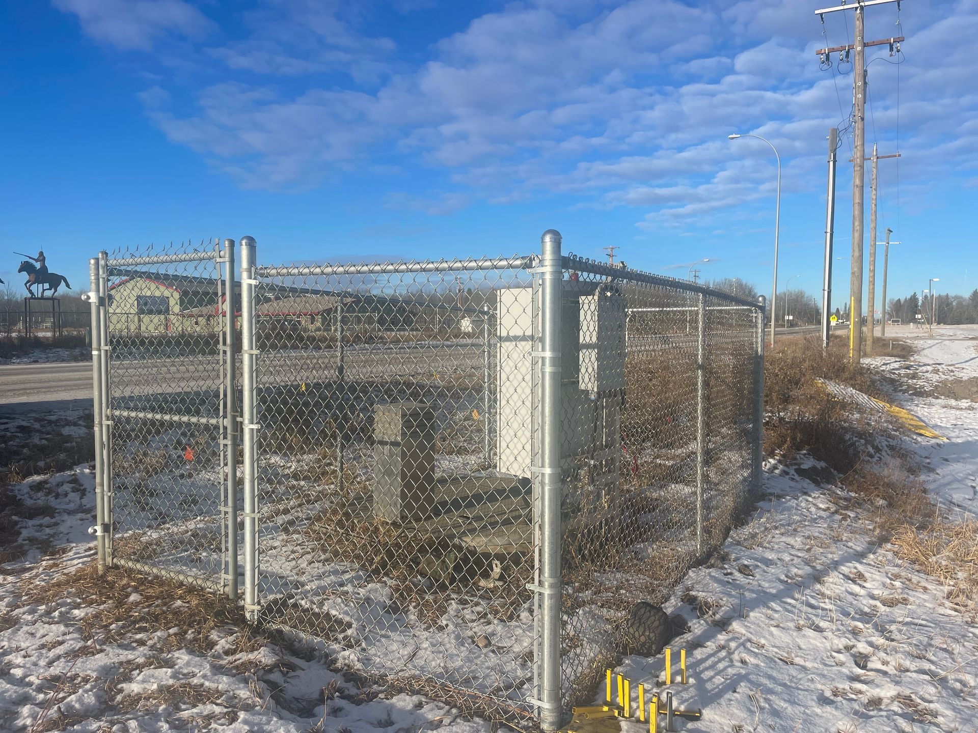 chain-link fence