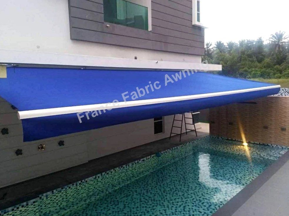 blue retractable awning malaysia