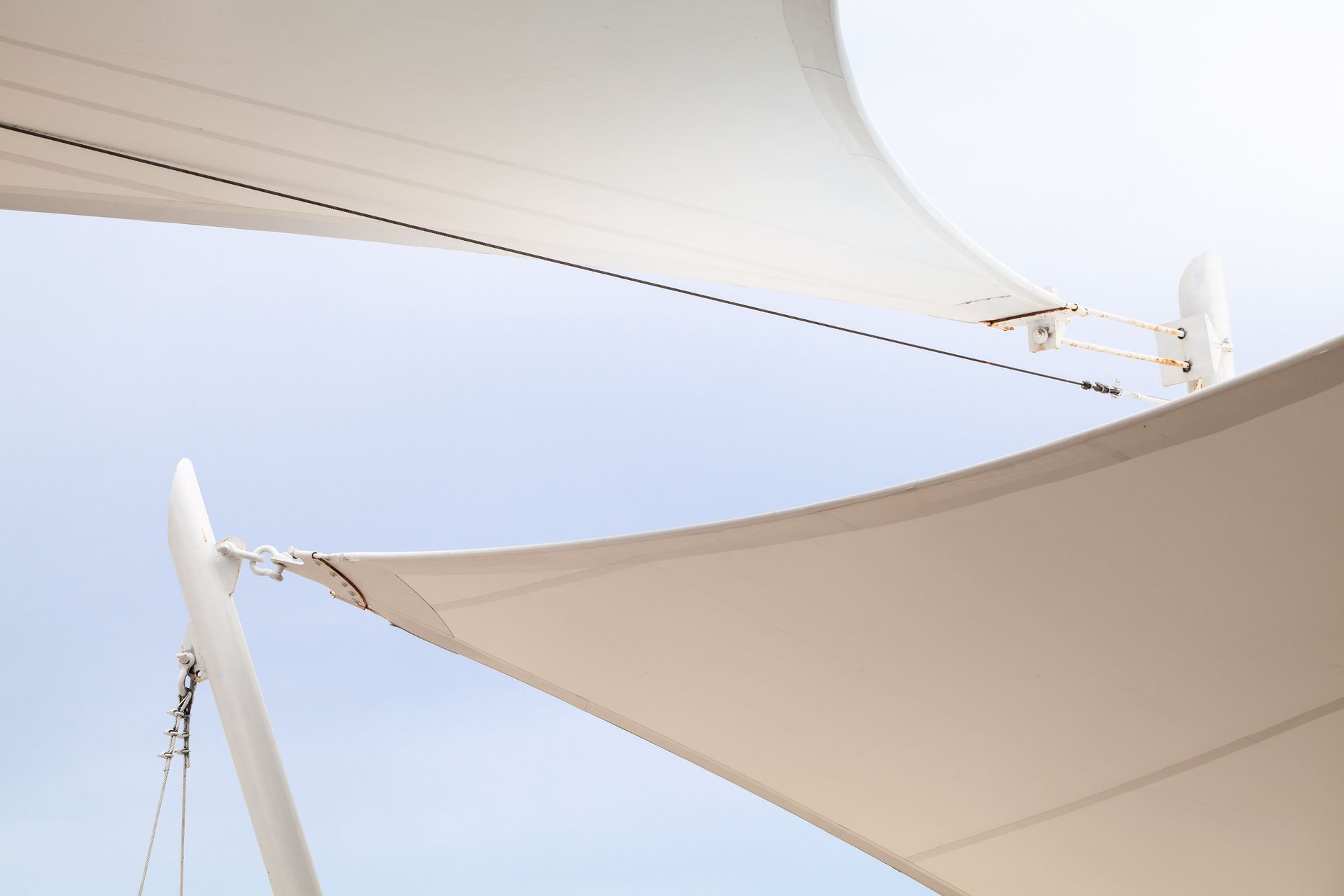 White Canopy Awning