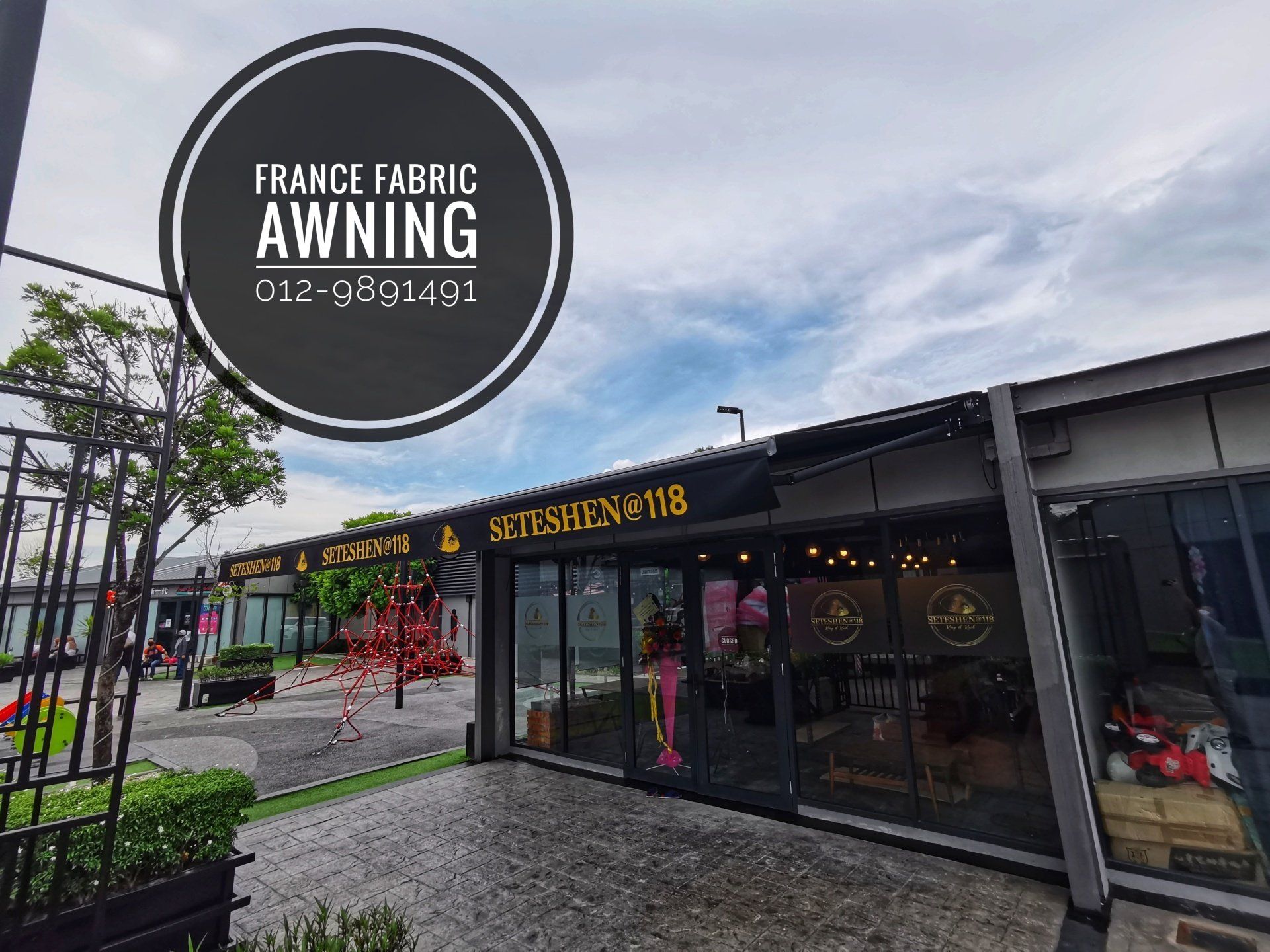 commercial awning installation