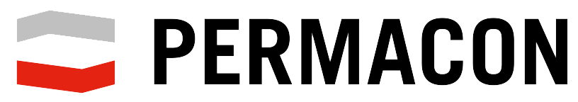 Le mot permacon est sur fond blanc.