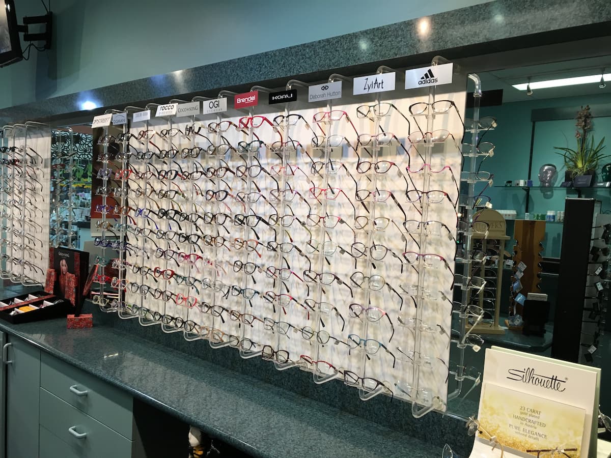 Range of Frames on Display - Optometrist Expert Care in Coconut Grove, NT