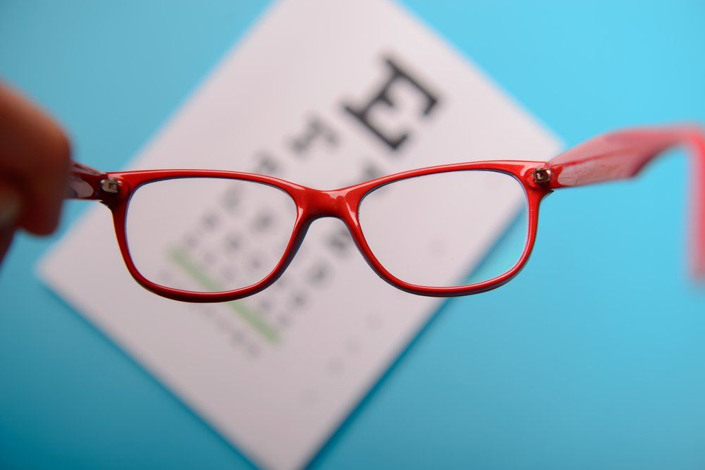 Red Prescription Glassed & Eye Test Chart - Optometrist Expert Care in Coconut Grove, NT