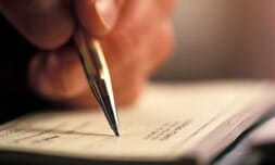 Writing on Check — Budget Rent-A-Space in Keizer, OR