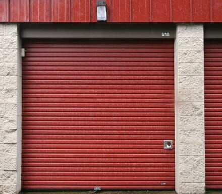 Red Roll Up Doors — Site Tour in Keizer, OR