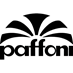 Logo Paffoni nero con un raggio di sole stilizzato e arcuato sopra il nome del marchio.