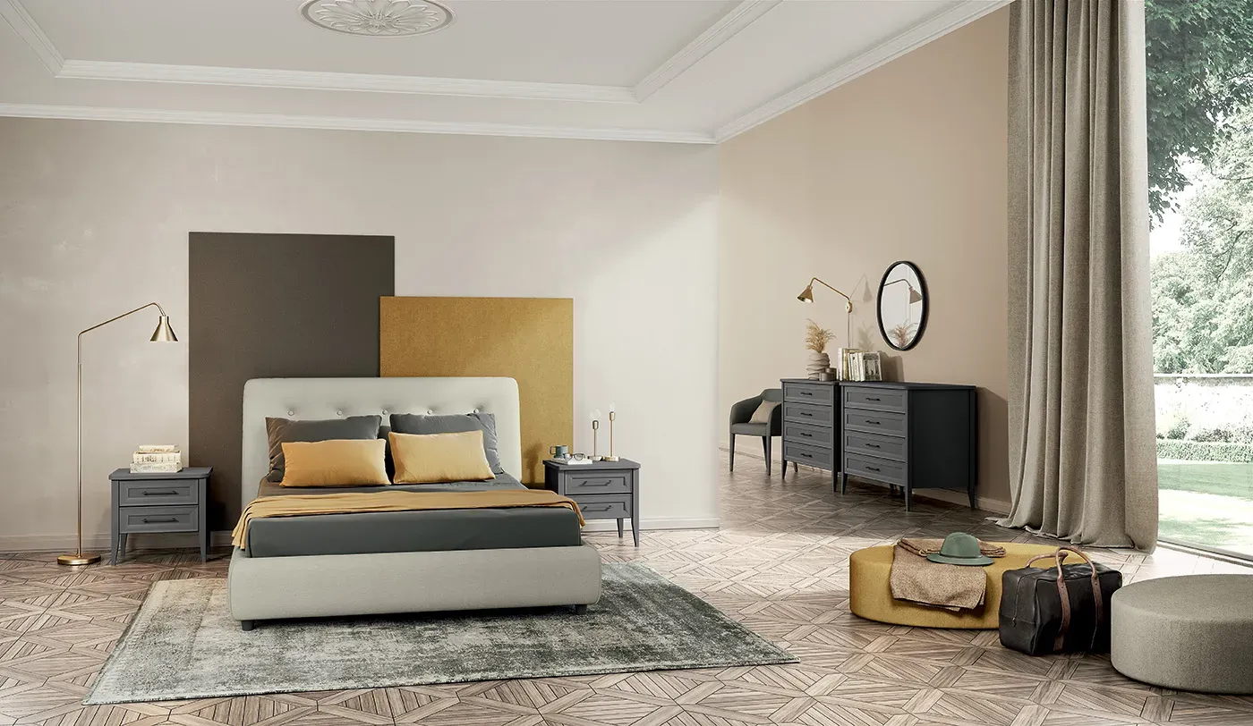 camera matrimoniale colombini stile contemporaneo