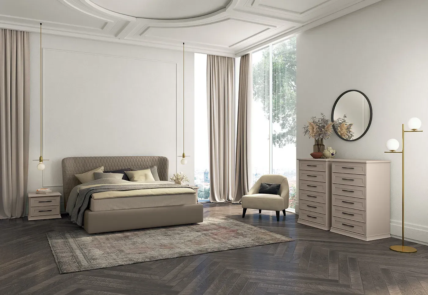 camera matrimoniale   stile contemporaneo