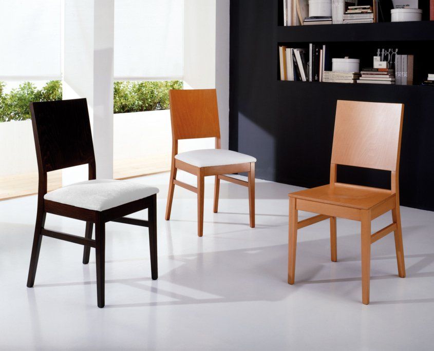sedie imbottite spalliera legno