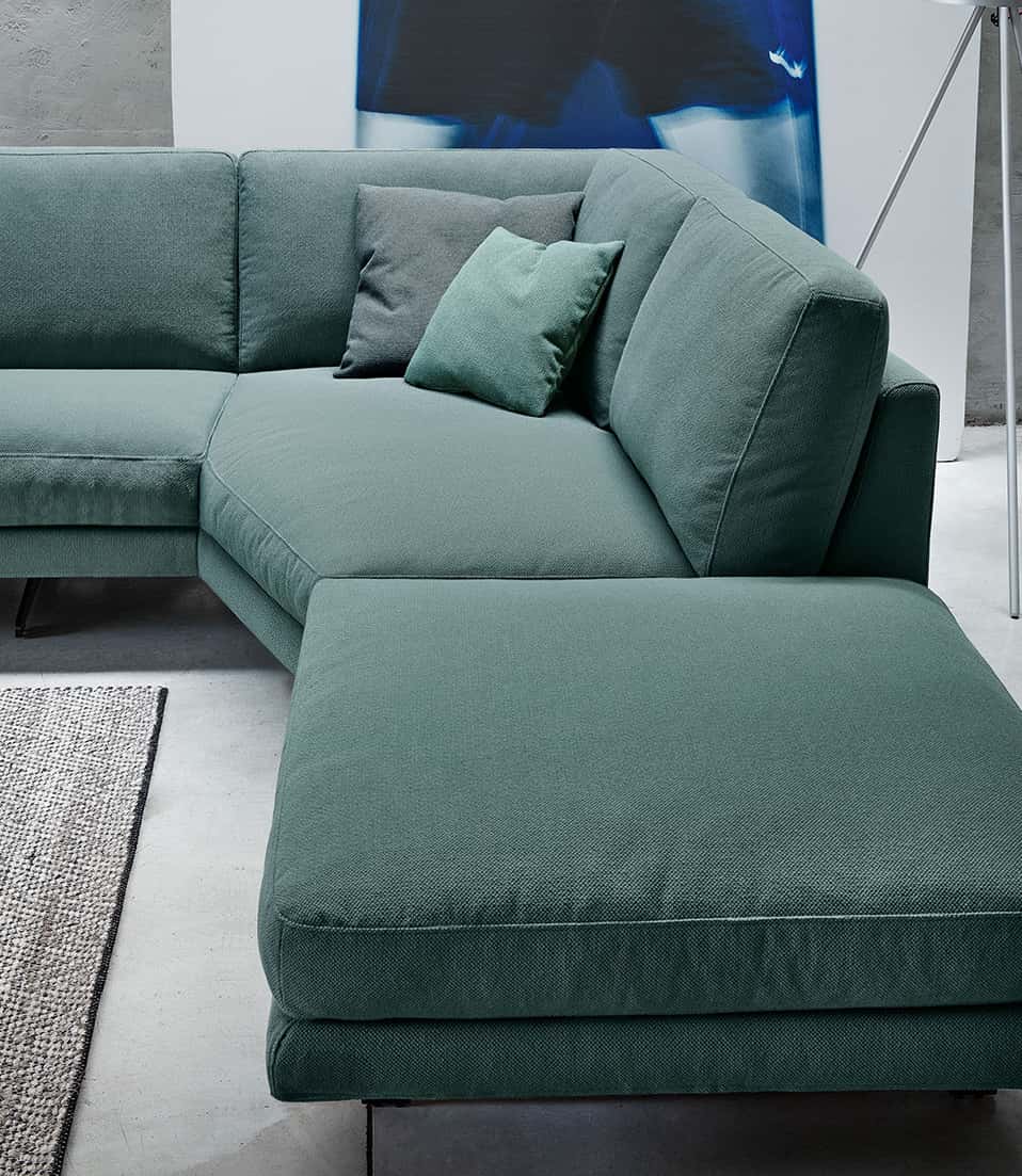 divano angolo verde