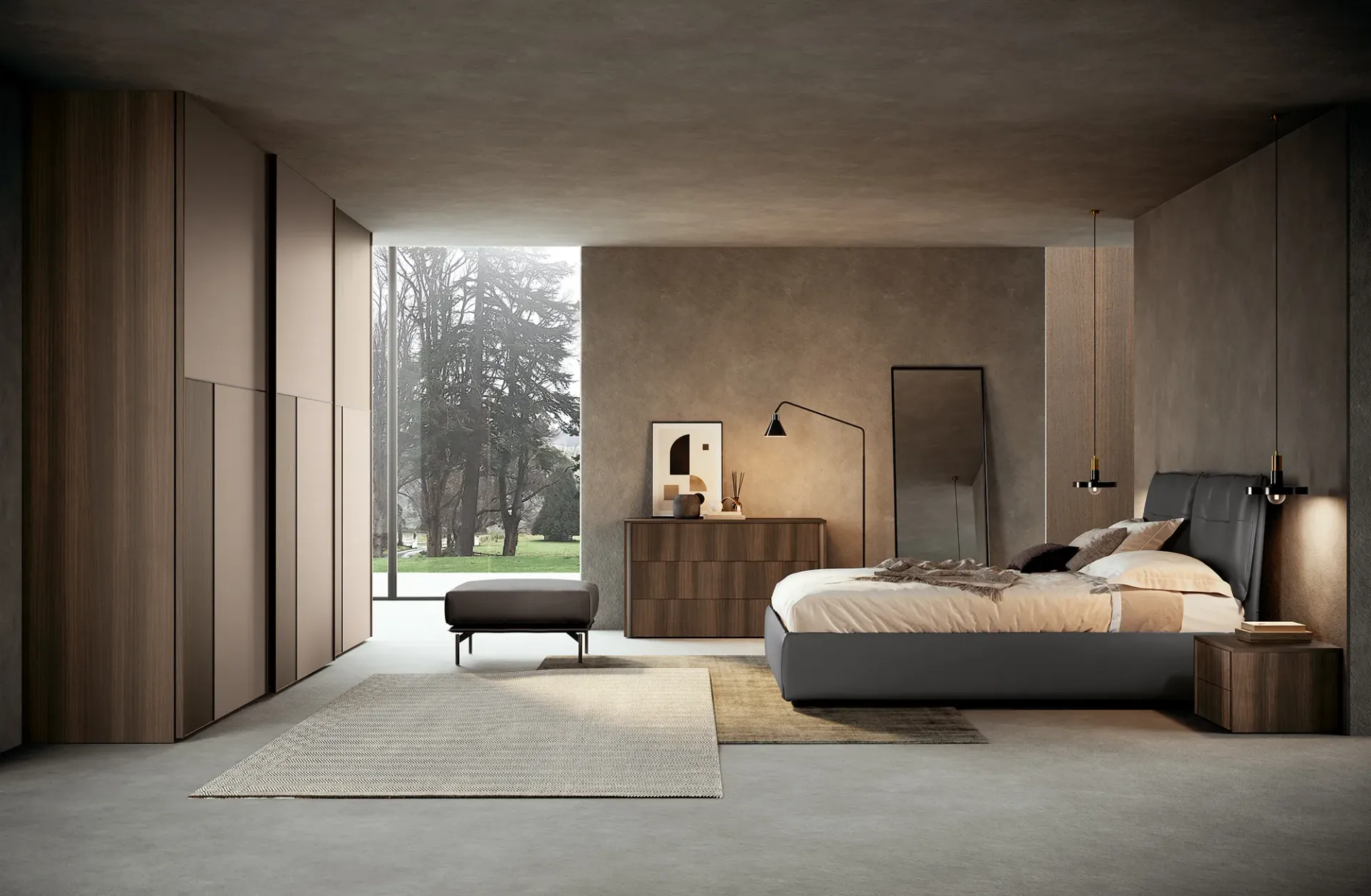 arredo zona notte moderno