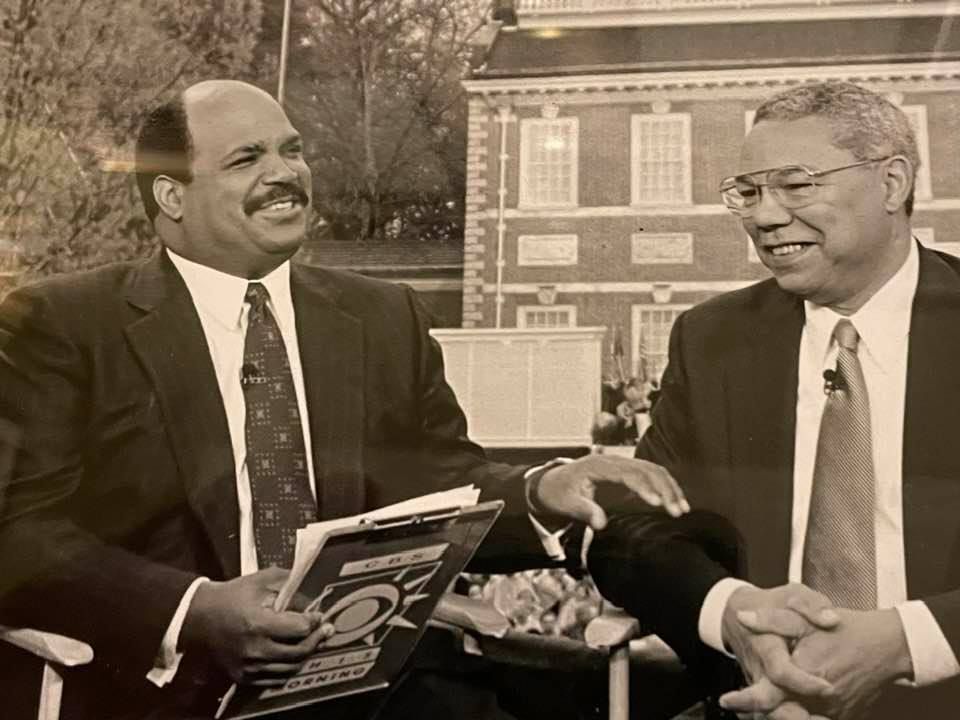Mark McEwen with Colin Powell