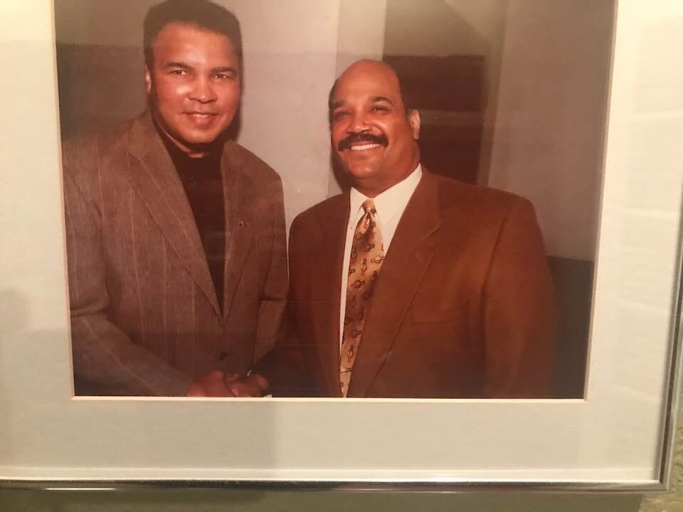 Mark McEwen with Mohammed Ali