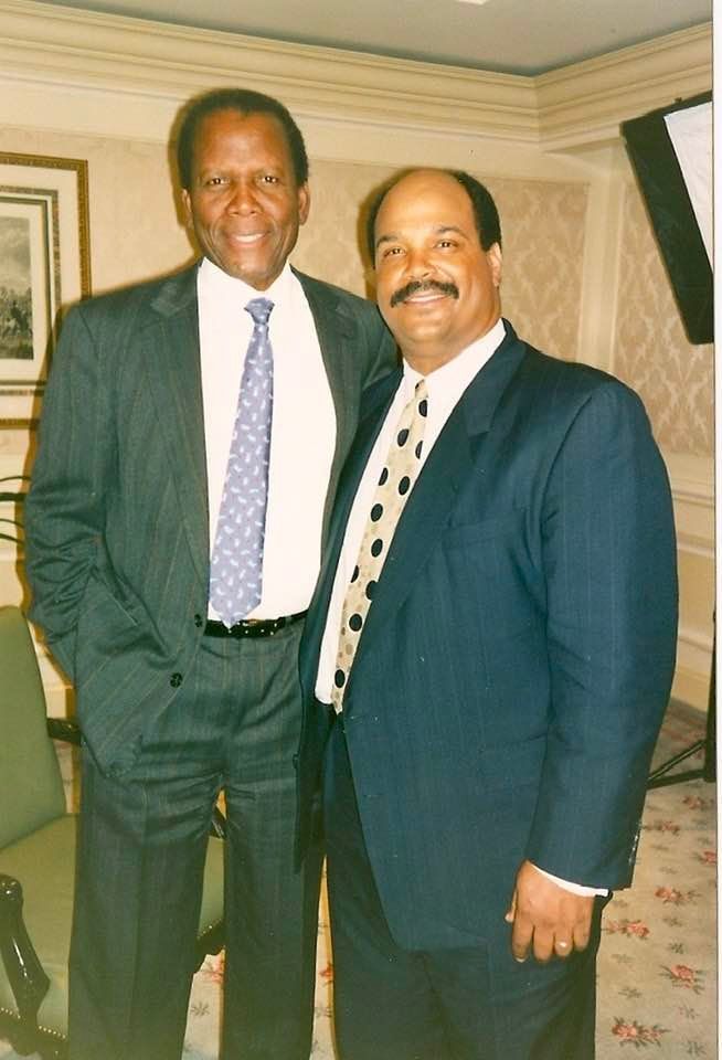 Mark McEwen with Sidney Poitier