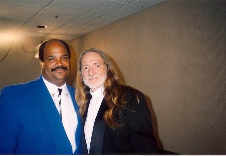 Mark McEwen with Willy Nelson