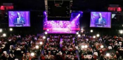 Mark McEwen keynote speaker at a convention