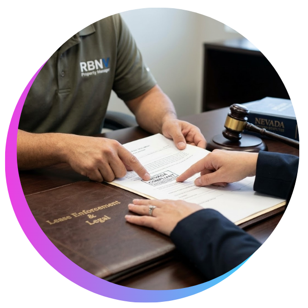 hands at an office desk