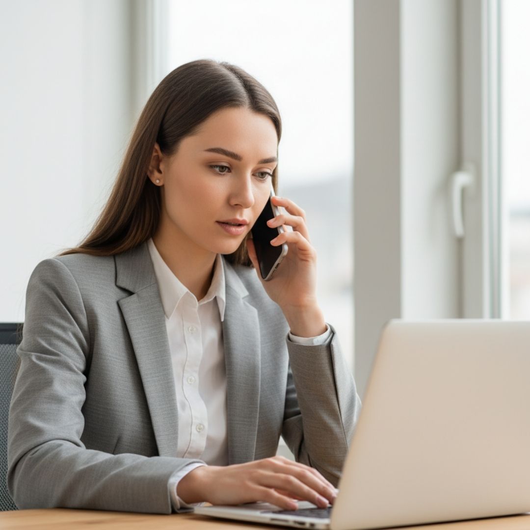 property manager on phone