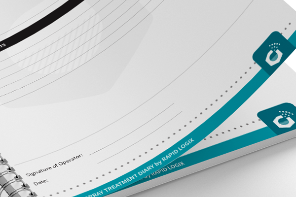 spray logbook closeup by rapid spray