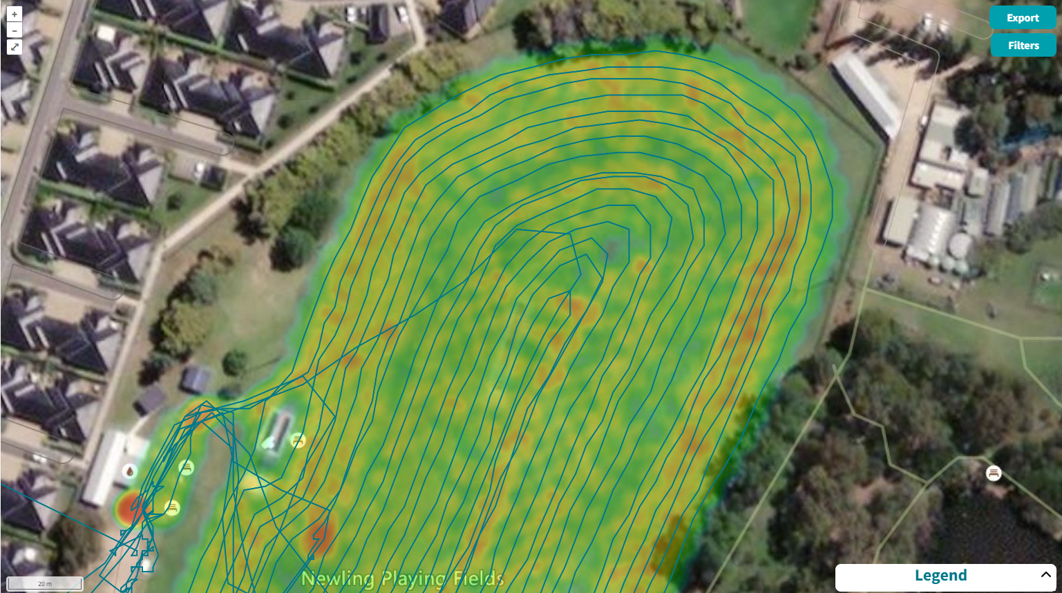 lawn boom spraying weed management and tracking parks and gardens 