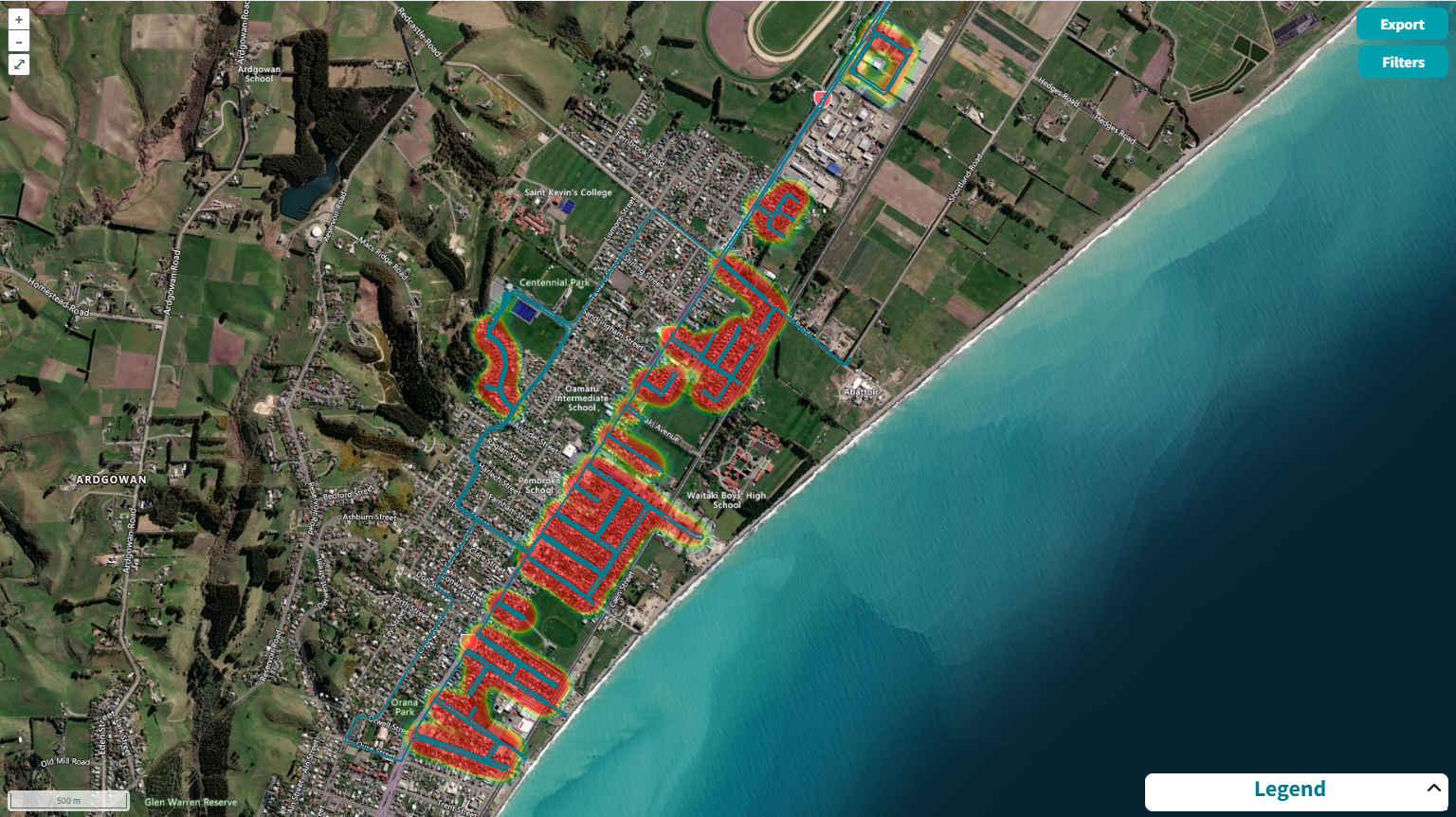 mosquite spraying in residential catchment zones