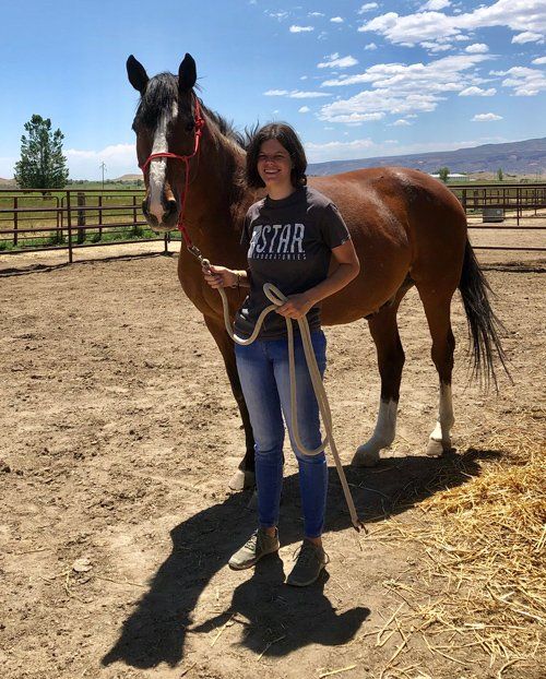 Geronimo And Woman — Fruita, CO — Harmony Acres Equestrian Center