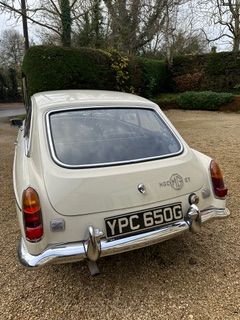 MGC GT 3 view of the back of the car

