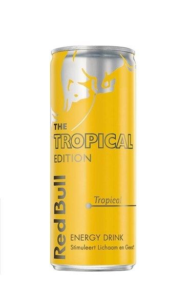 Red Bull 0,25 Blik { 12 }. Tropical  { 12 }