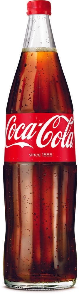 Cocas cola glas liter