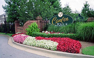 Landscape Contractors — Front View Landscape with a Planted Flowers in Savannah, GA