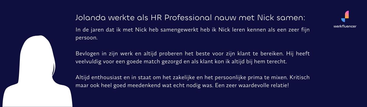 Review over Werkfluencer Recruitment. Recruitmentbureau Eindhoven. Nick Lodder