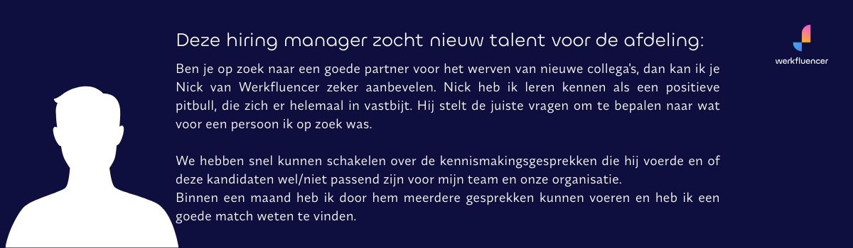 Review over Werkfluencer Recruitment. Recruitmentbureau Eindhoven. Nick Lodder