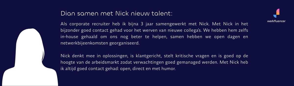 Review over Werkfluencer Recruitment. Recruitmentbureau Eindhoven. Nick Lodder