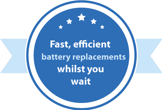 Battery replacement badge