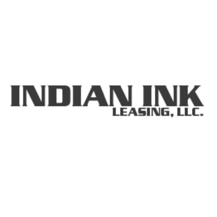 Black logo for Indian Ink Leasing, LLC. in a bold, stylized serif font on a white background.