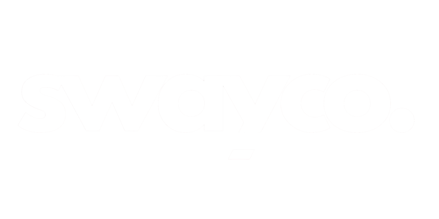 swayco logo in white text.