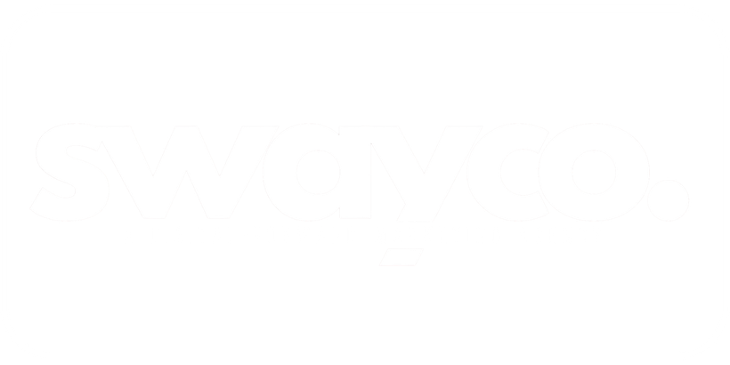 swayco logo in white text.