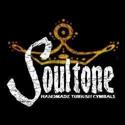 SoulTone cymbal logo in white text and gold crown against a black background. "Handmade Turkish Cymbals" below.