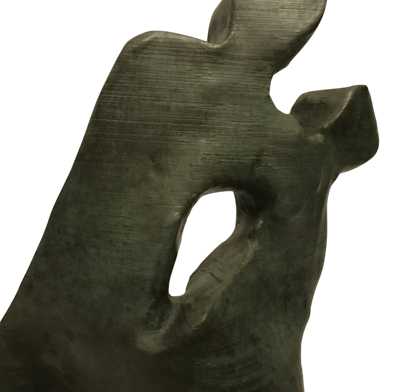 empathy is a bronze figurative sculpture