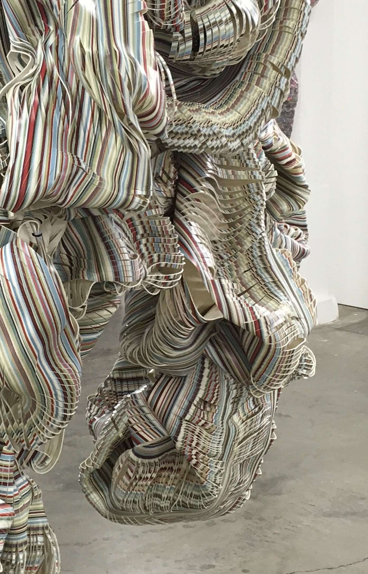 glitch, sculpture, steel, vinyl