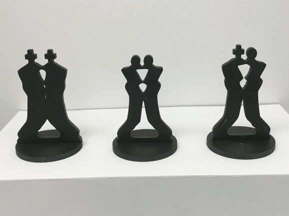 David Booth, granite, sculpture, chess