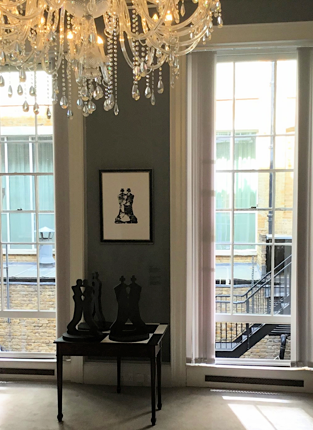 David Booth, granite, sculpture, chess