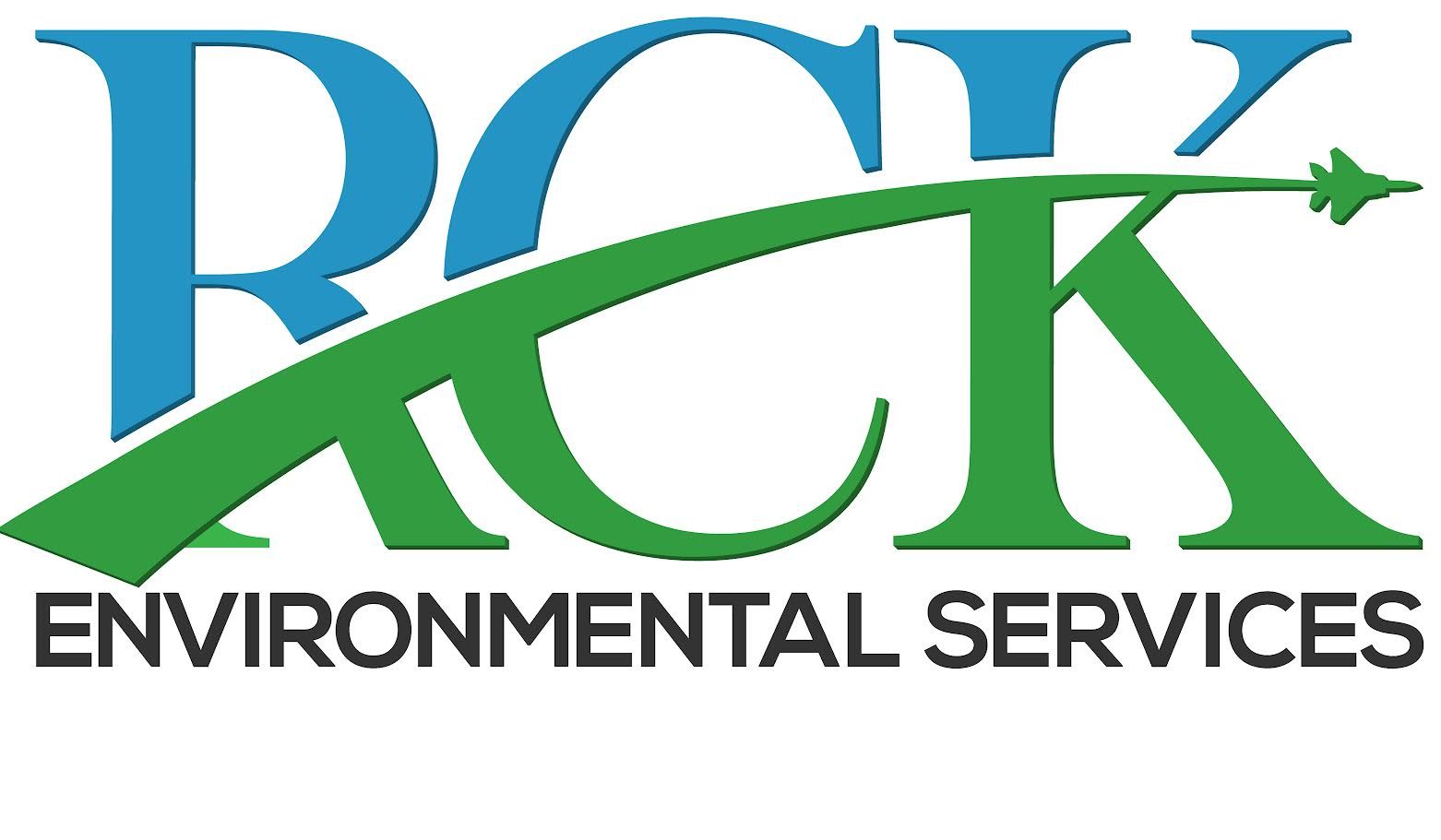 Logo for RCK Environmental Services, featuring the letters 