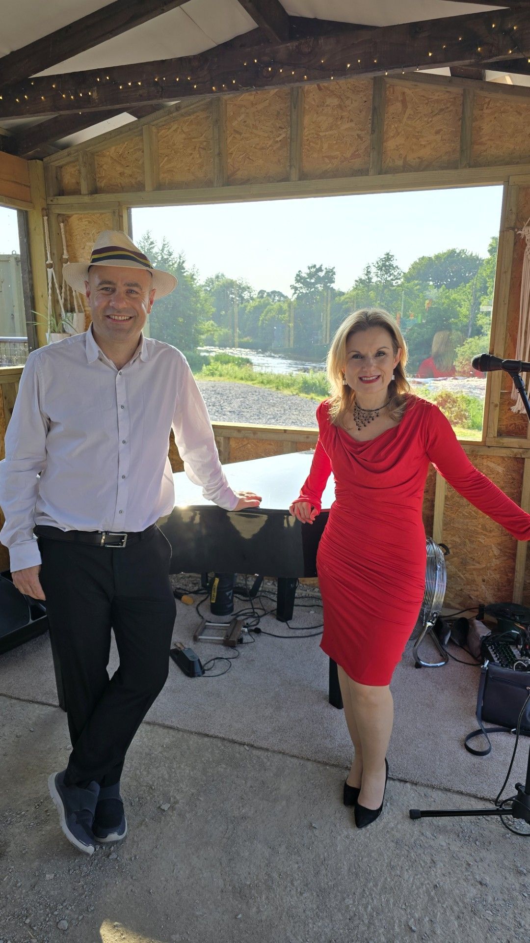 Midsummer Jazz and Blues Trim Launch party 2025 - Stella Bass and Padraig Kilbride