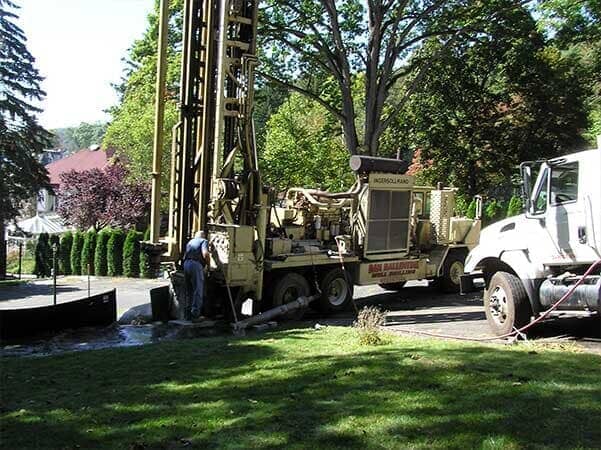Drilling truck at work site — Residential in Port Murray, NJ