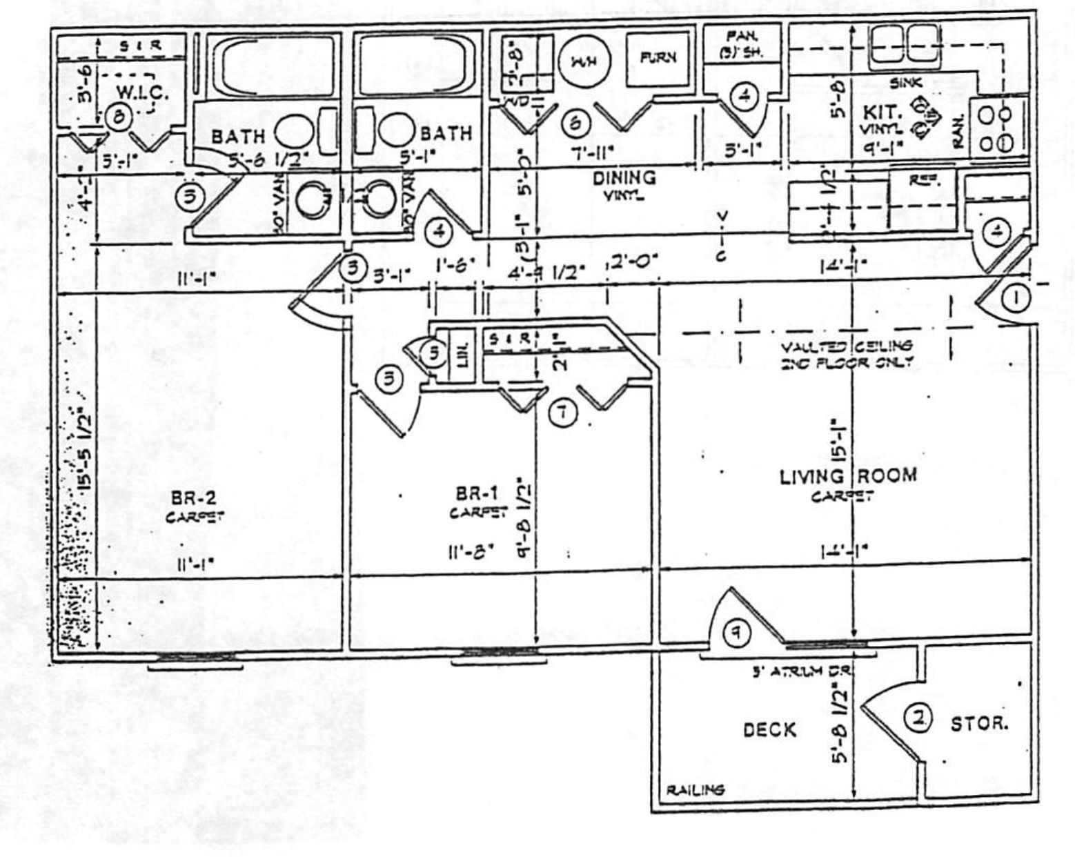 West View 2 bedroom floorplan