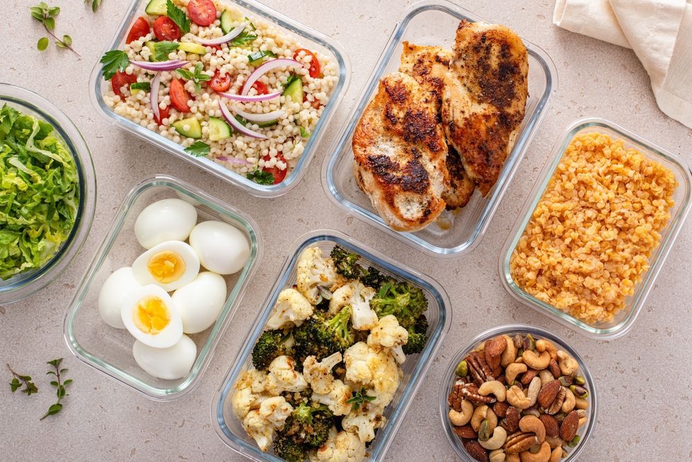 Meal prepping.