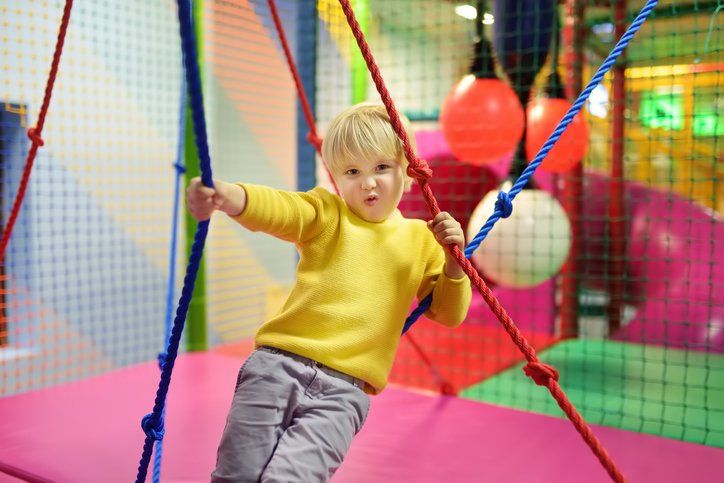 Boy Having Activity on Trampoline — Poughkeepsie, NY — Bounce Family Entertainment